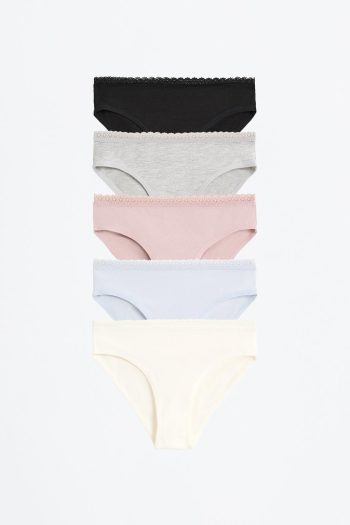 Set of 5 Matching Hipster Panties
