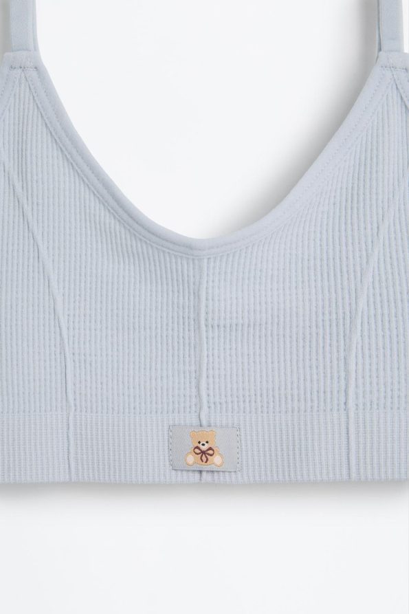 2-Pack Seamless Ribbed Bear Top Set