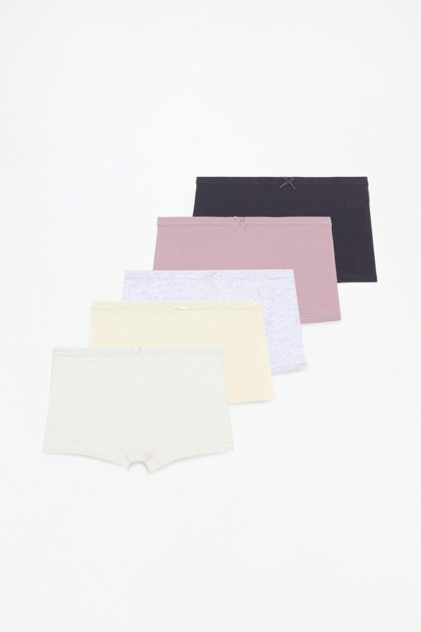 5-Pack Solid Color Boxer Briefs