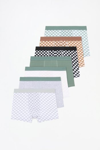 7-Pack Checked Boxer Shorts
