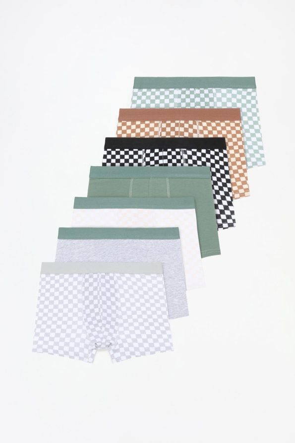 7-Pack Checked Boxer Shorts