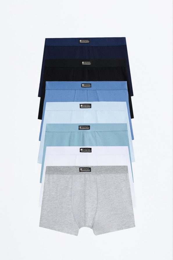 7-Pack Solid Color Boxer Shorts