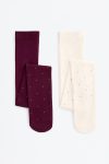 2-Pack Patterned Tights