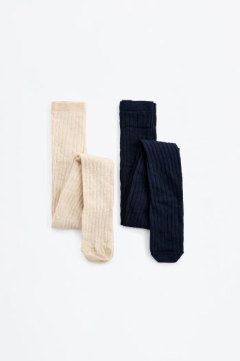 2-Piece Ribbed Tights Set