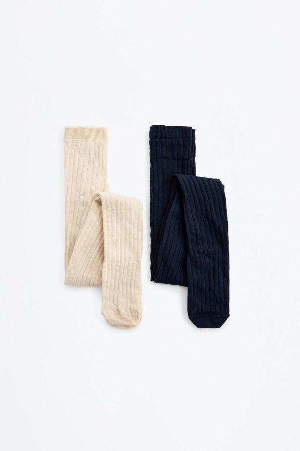 2-Piece Ribbed Tights Set