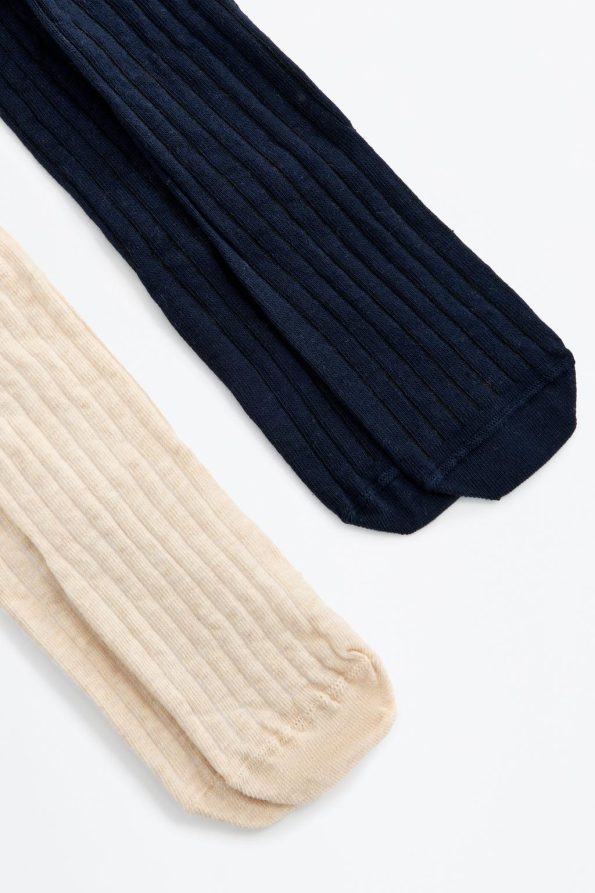 2-Piece Ribbed Tights Set