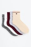5-Pack Contrast Design Ankle Sock Set