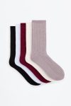 5-Pack Long Ribbed Socks