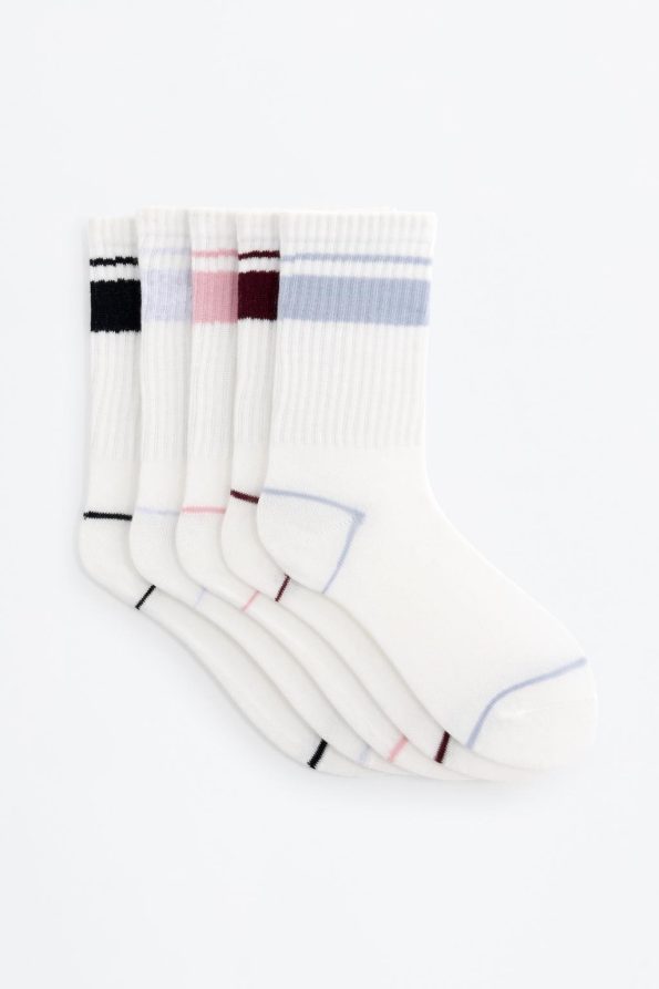 5-Pack of Long Sports Socks