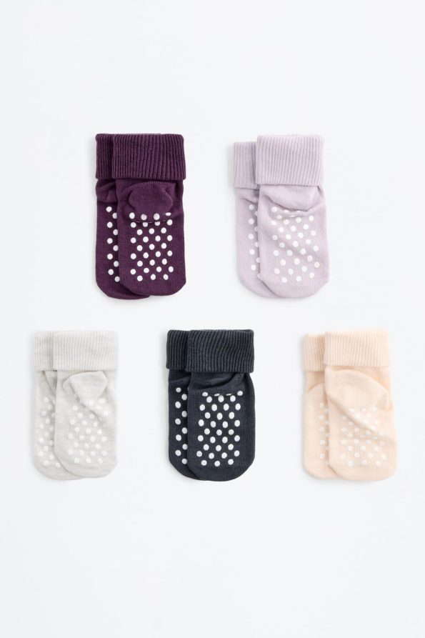 5-Pack Non-Slip Socks