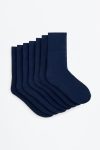 7-Pack of Solid Color Long Socks