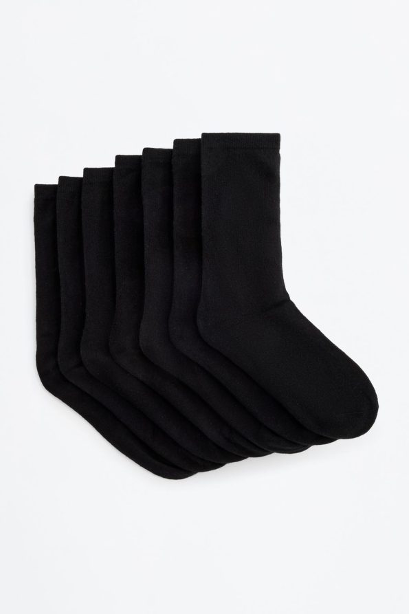 7-Pack of Solid Color Long Socks