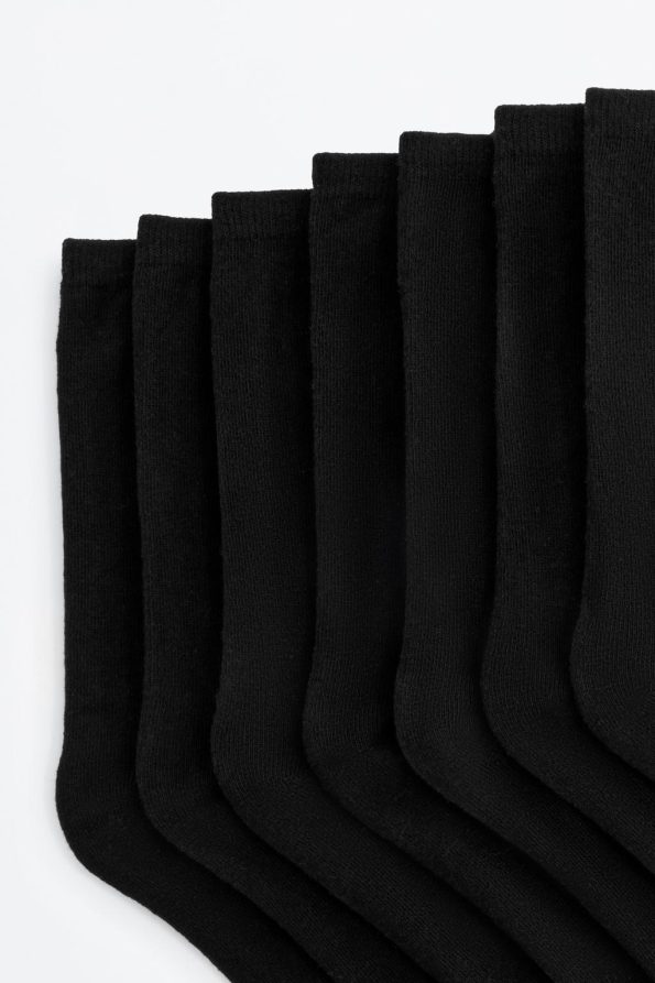7-Pack of Solid Color Long Socks