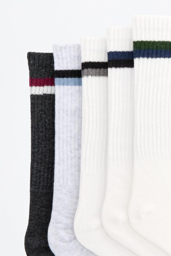 5-Pack of Striped Long Socks