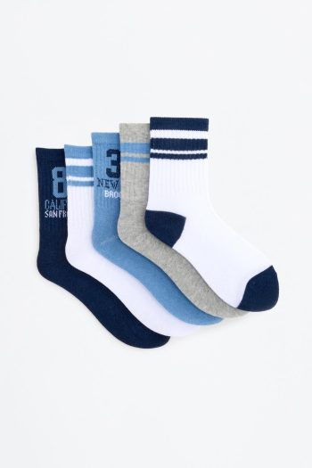 5-Pack Long Sports Socks