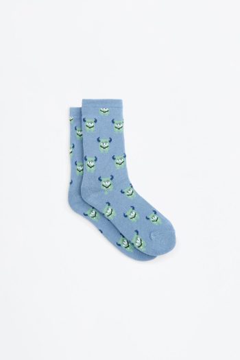 5-Pack Monster Print Long Socks