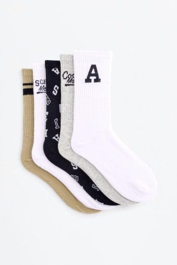5-Pack Patterned Knee-High Socks