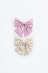 2-Piece Contrast Bow Set