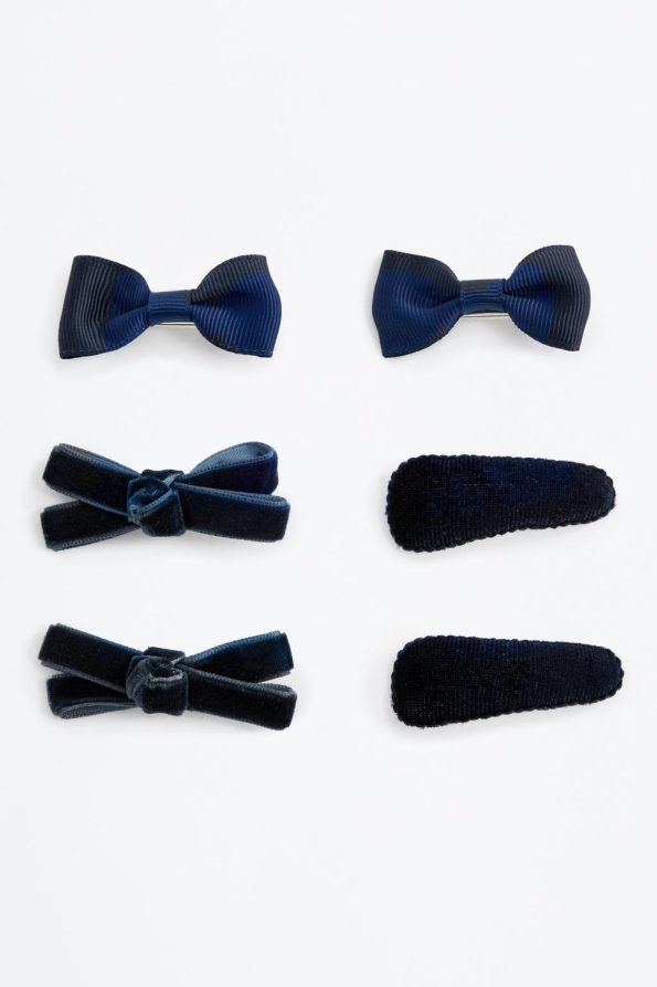 Velvet Hair Tie and Clip Set