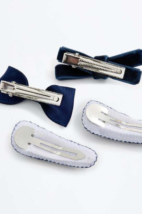 Velvet Hair Tie and Clip Set