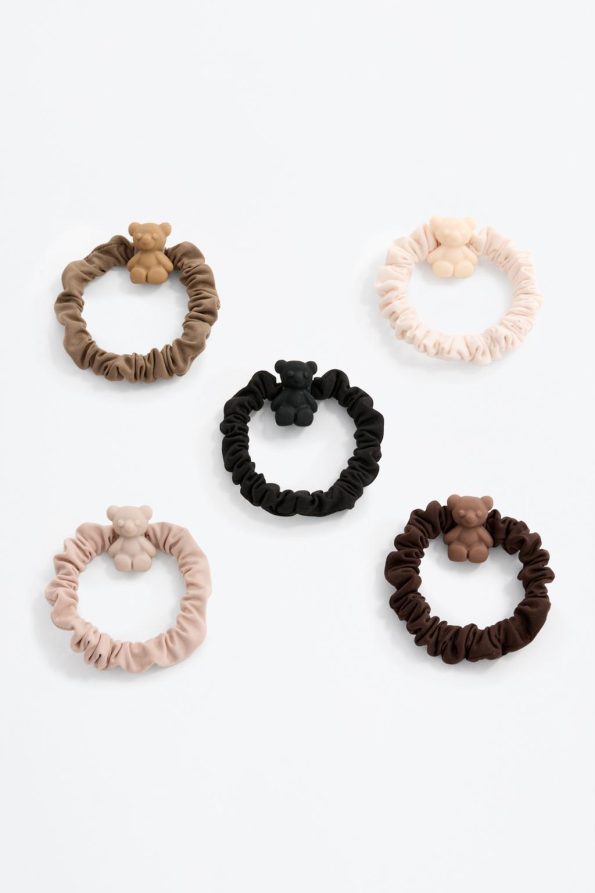 Pack of 10 Bear-themed Scrunchies