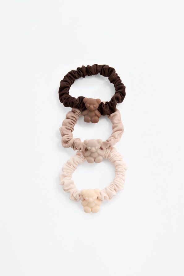 Pack of 10 Bear-themed Scrunchies