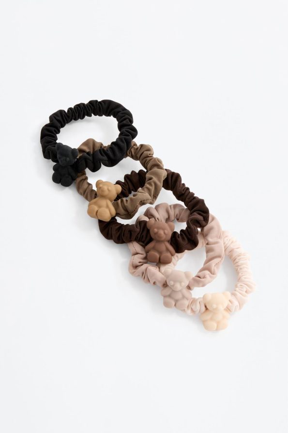 Pack of 10 Bear-themed Scrunchies