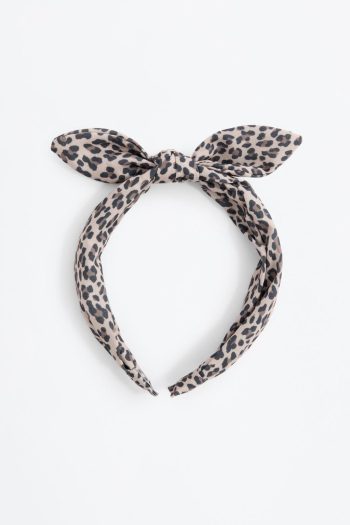Set of 2 Patterned Hair Ties and Headband