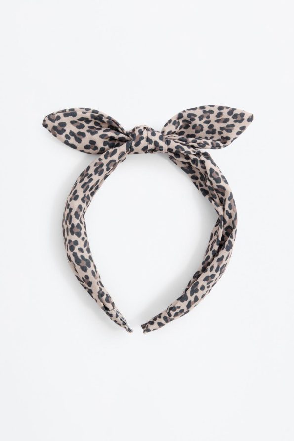 Set of 2 Patterned Hair Ties and Headband
