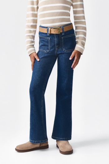 Pocket Flared Jeans