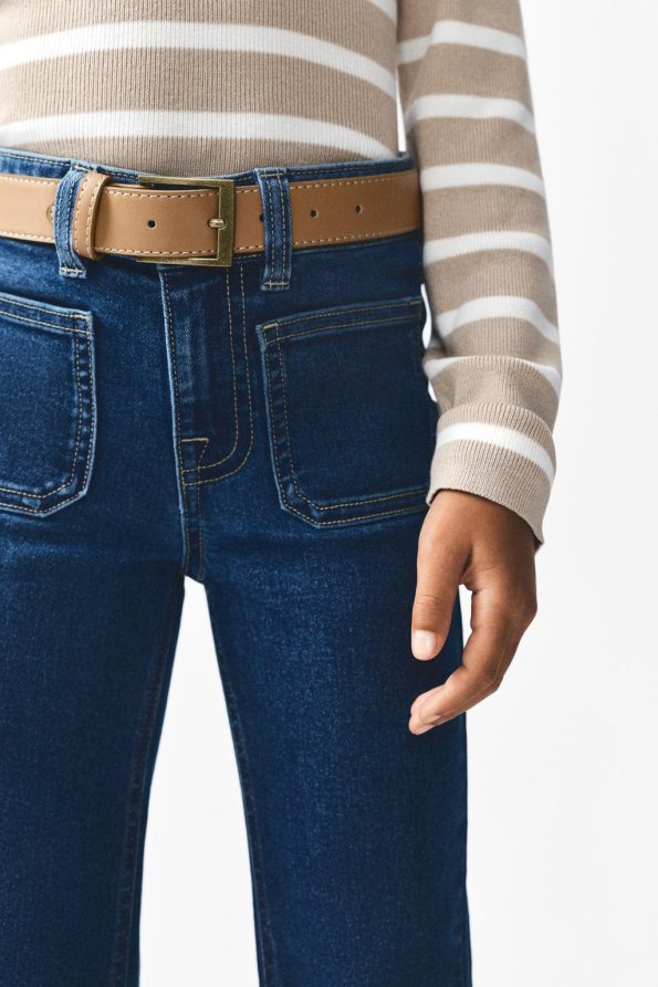 Pocket Flared Jeans