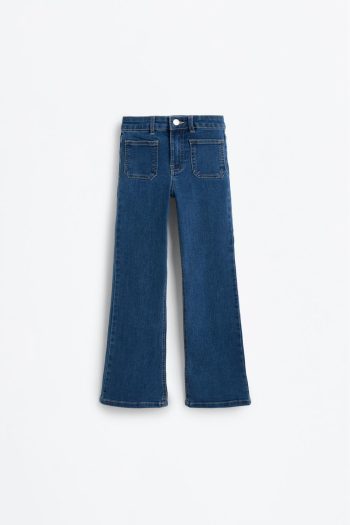 Pocket Flared Jeans