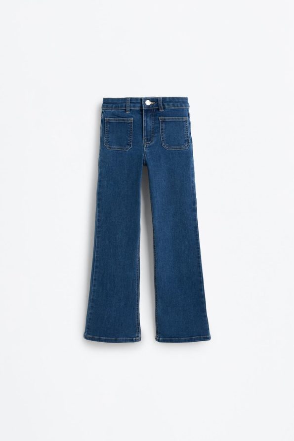 Pocket Flared Jeans