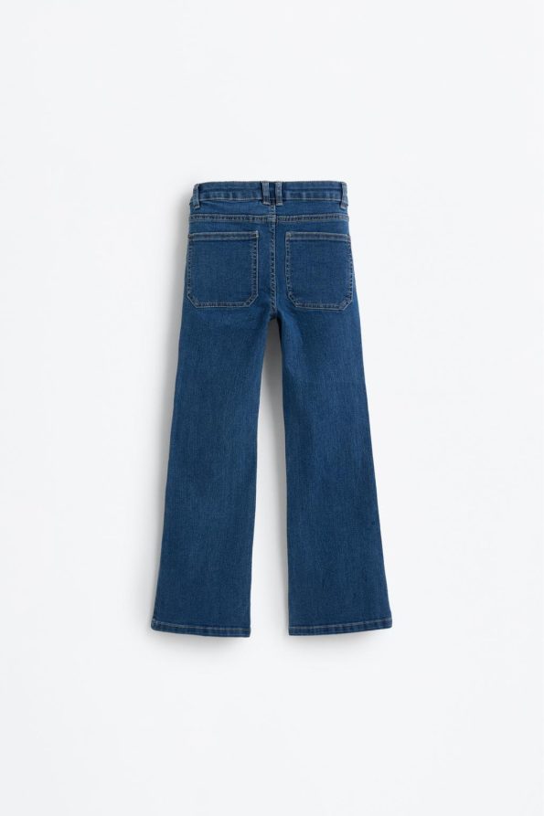 Pocket Flared Jeans