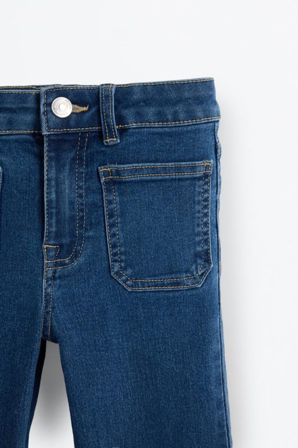 Pocket Flared Jeans