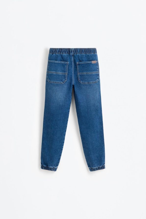 Adjustable Contrast Lace Jogger Jeans