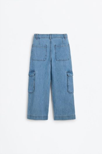 Wide Leg Cargo Jeans