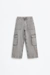 Wide Leg Cargo Jeans