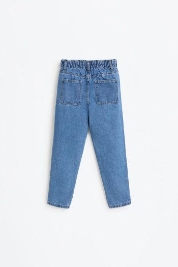 Embroidered Mom Fit Jeans