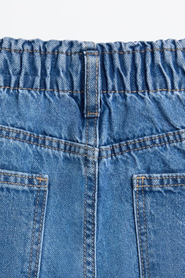 Embroidered Mom Fit Jeans