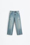 Stitched Wide Leg Jeans