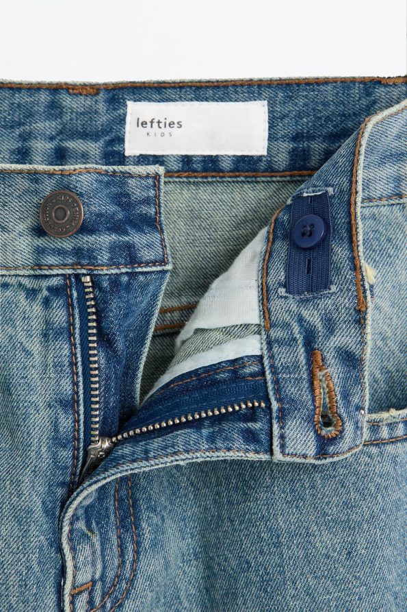 Stitched Wide Leg Jeans