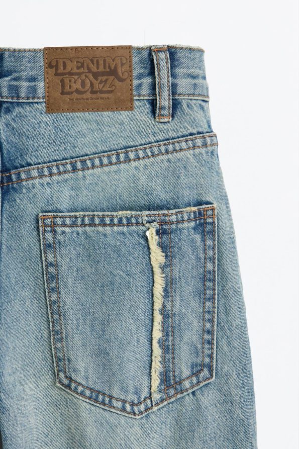 Stitched Wide Leg Jeans