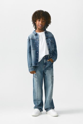 Stitched Wide Leg Jeans