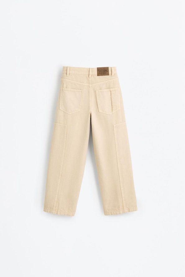 Stitched Wide Leg Jeans
