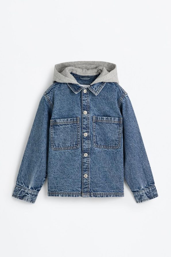 Hooded Denim Jacket