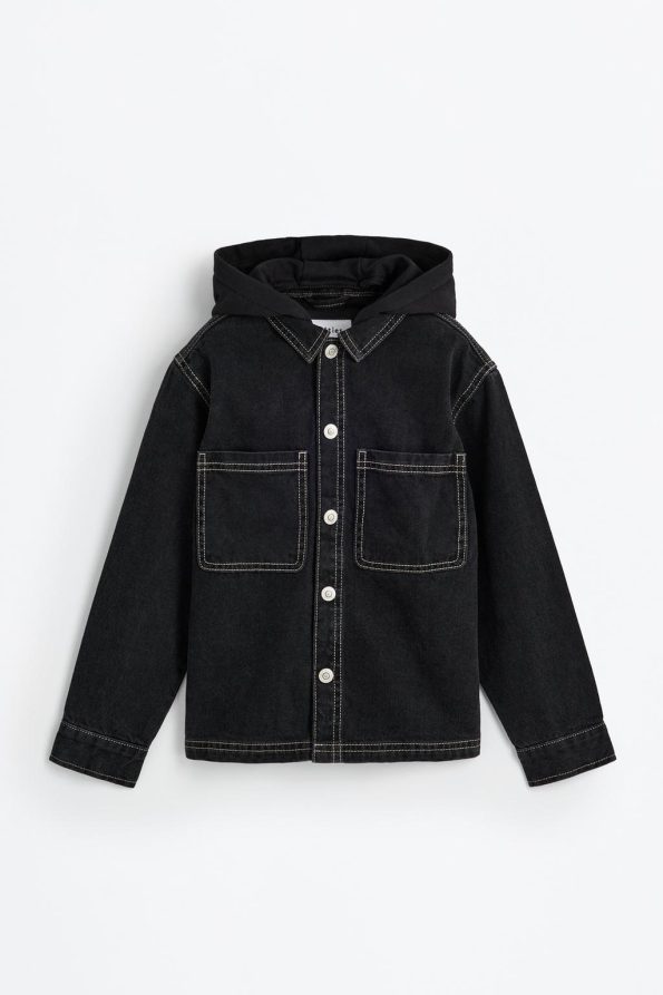 Hooded Denim Jacket
