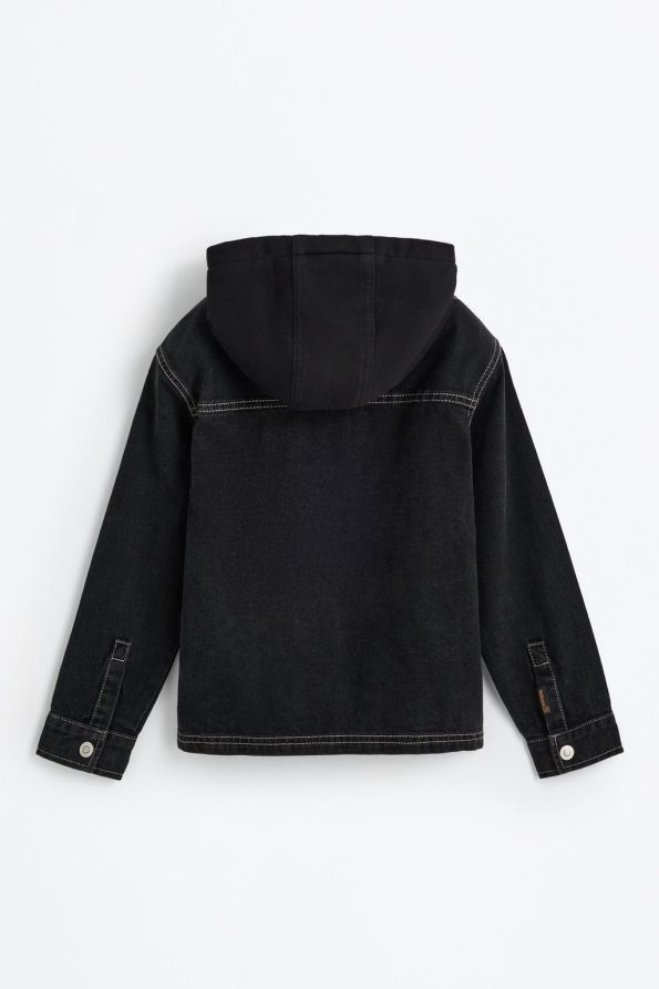 Hooded Denim Jacket