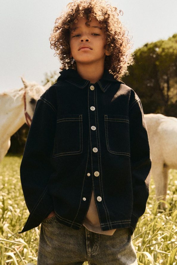 Hooded Denim Jacket