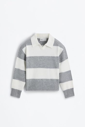 Knitted Polo Neck Sweater